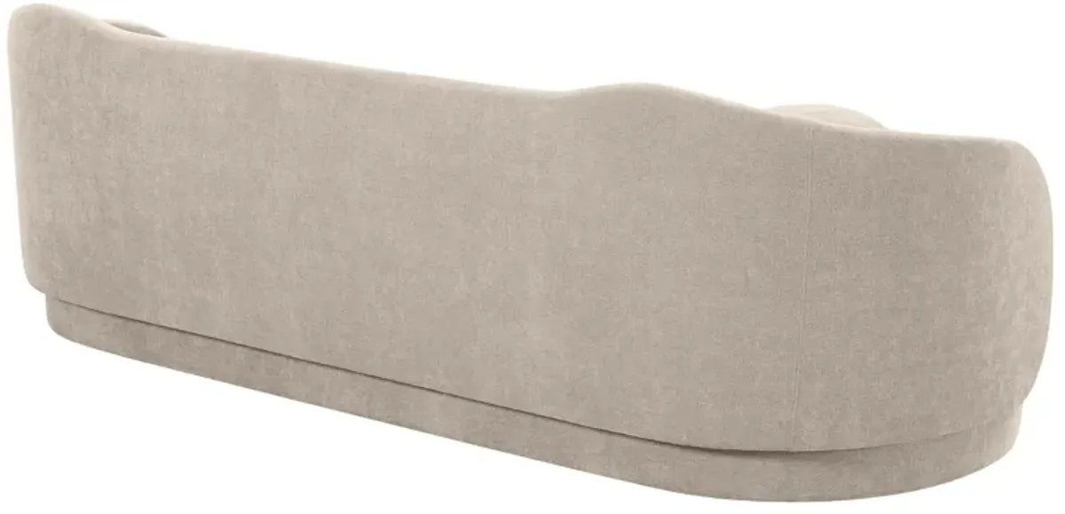 Circe Taupe Textured Velvet Sofa