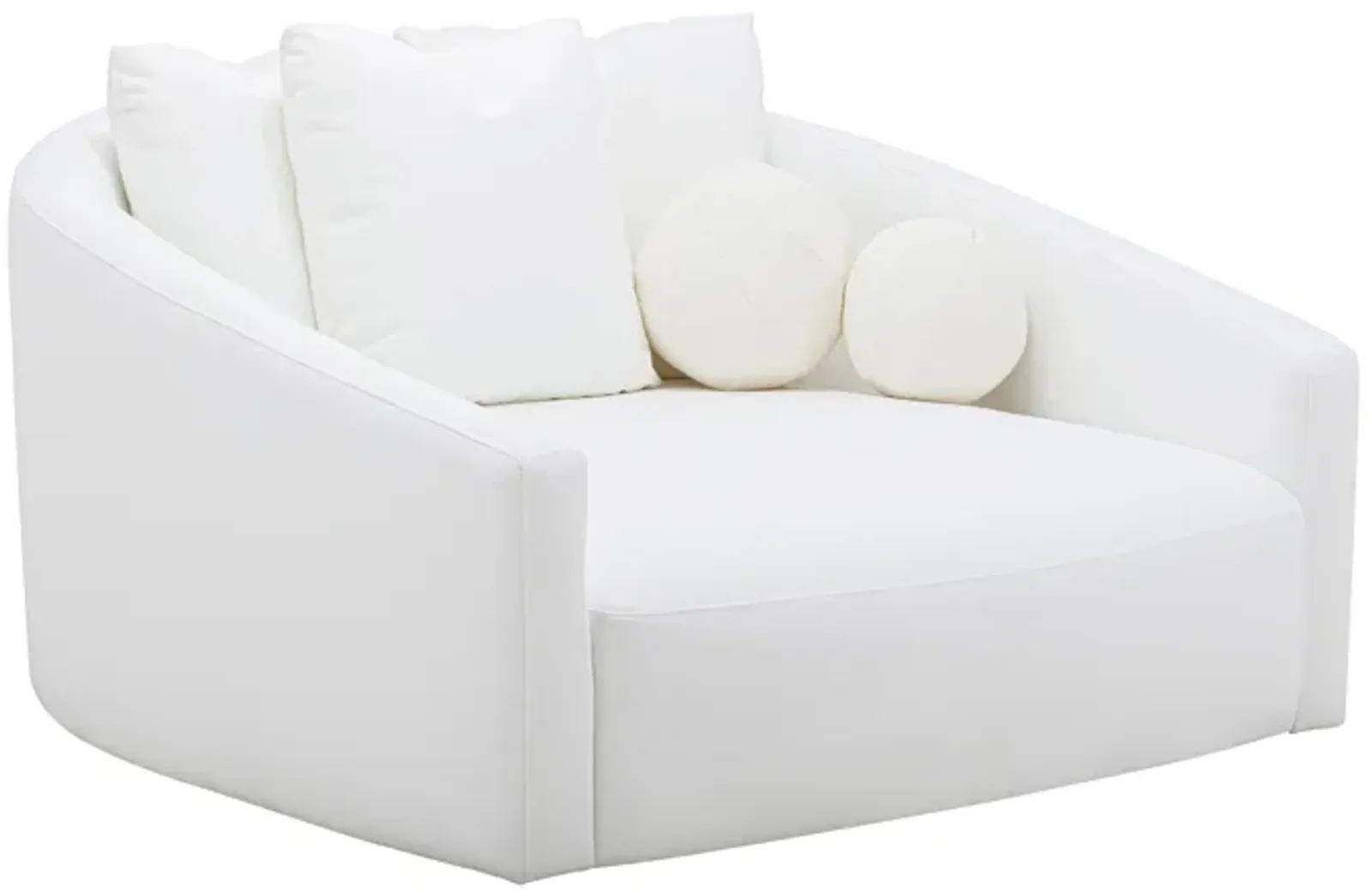 Hanim Cream Performance Fabric Daybed