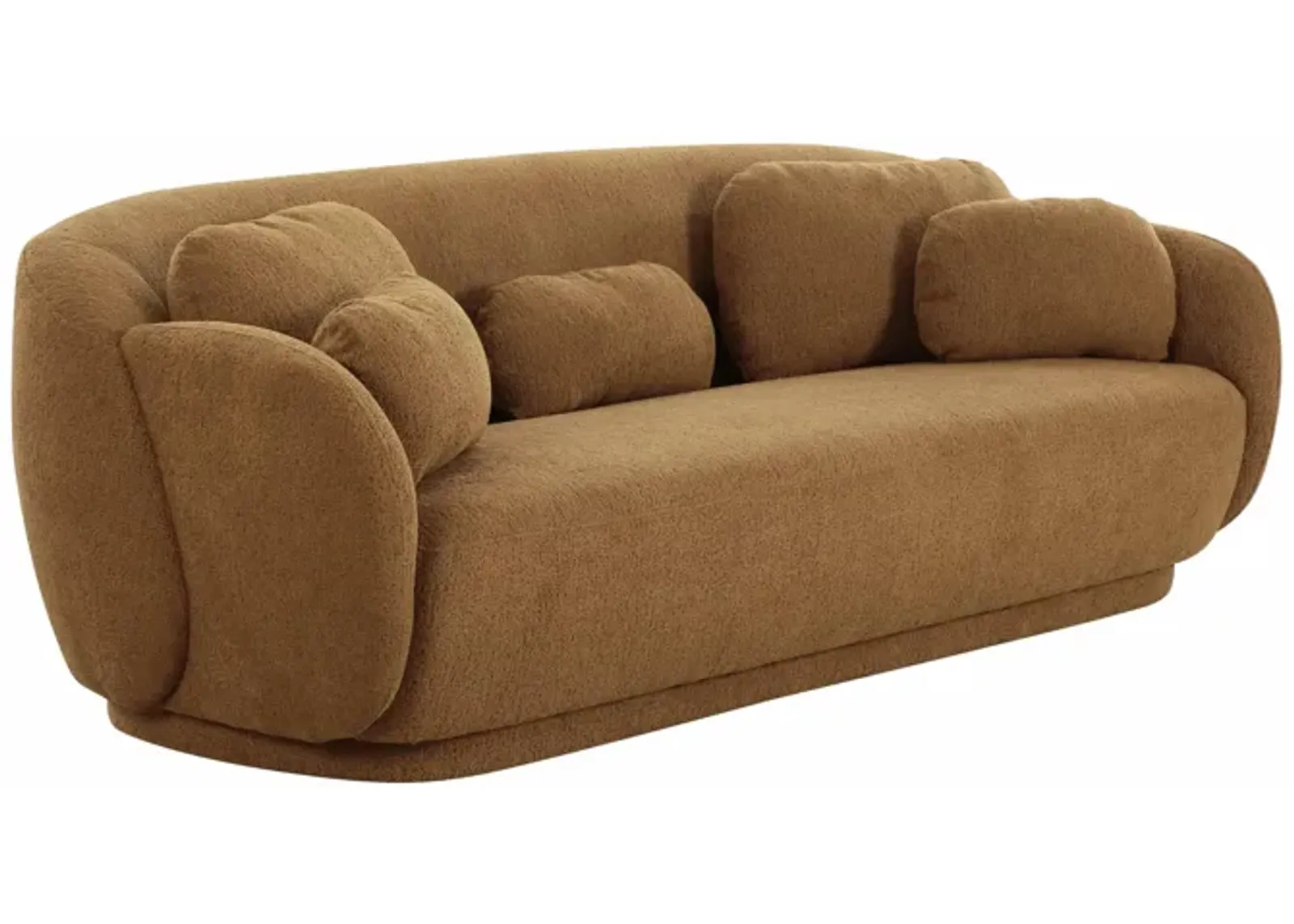 Misty Brown Boucle Sofa