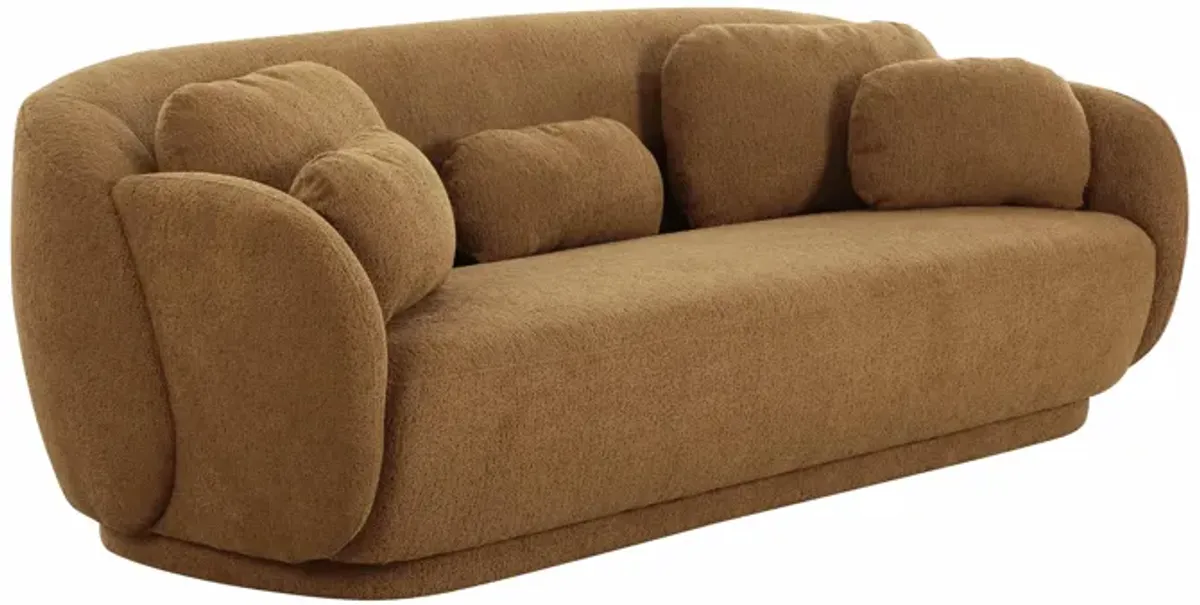 Misty Brown Boucle Sofa