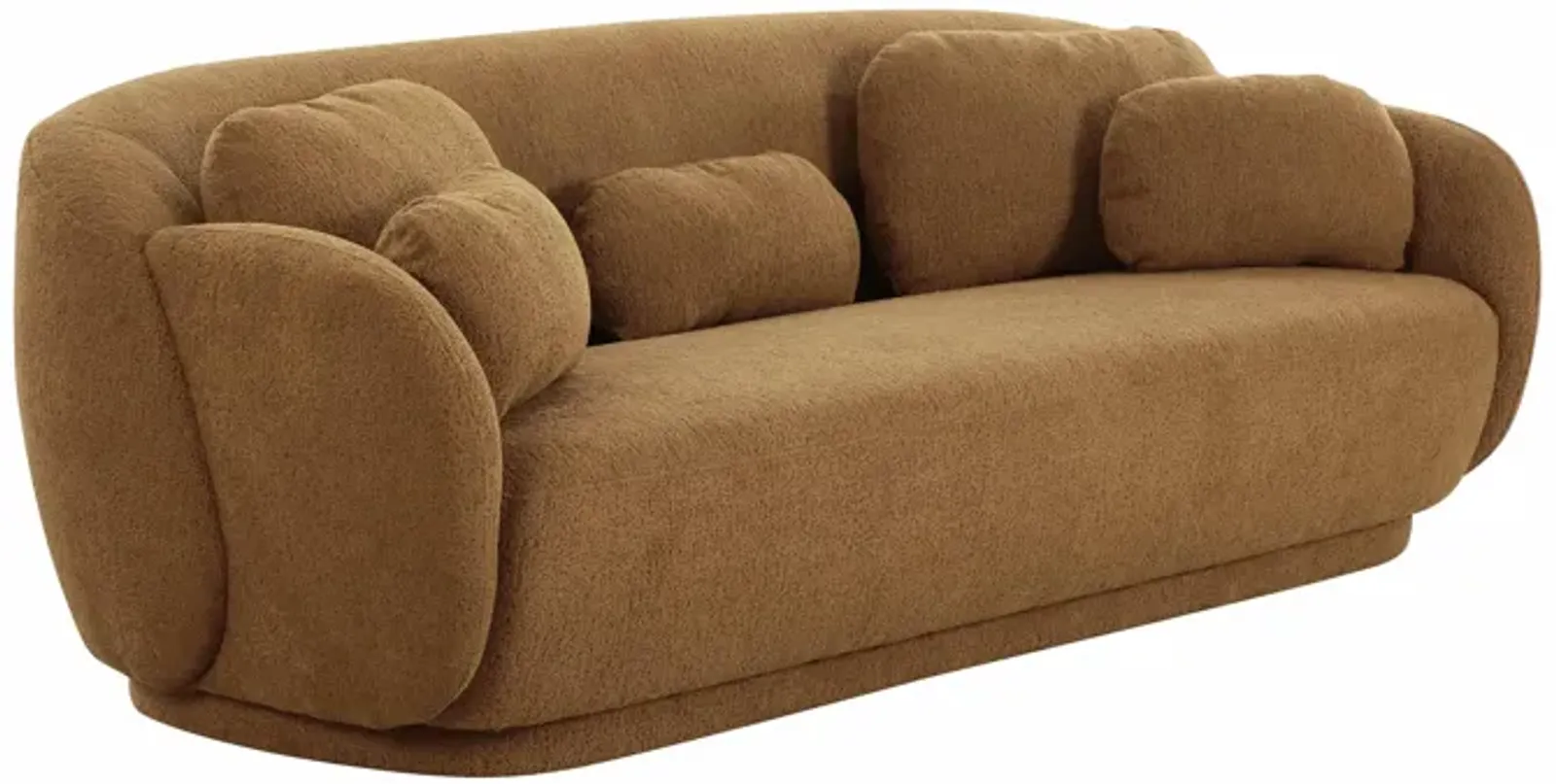 Misty Brown Boucle Sofa