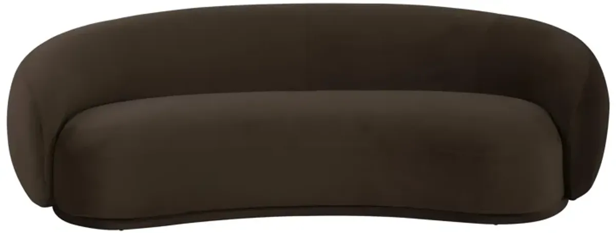 Kendall Chocolate Brown Velvet Sofa