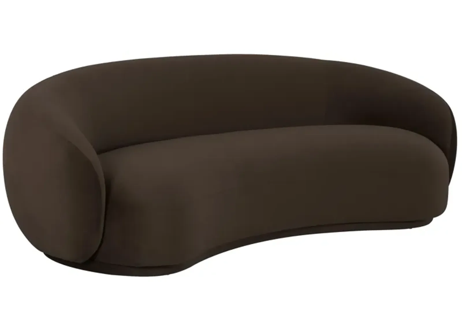 Kendall Chocolate Brown Velvet Sofa