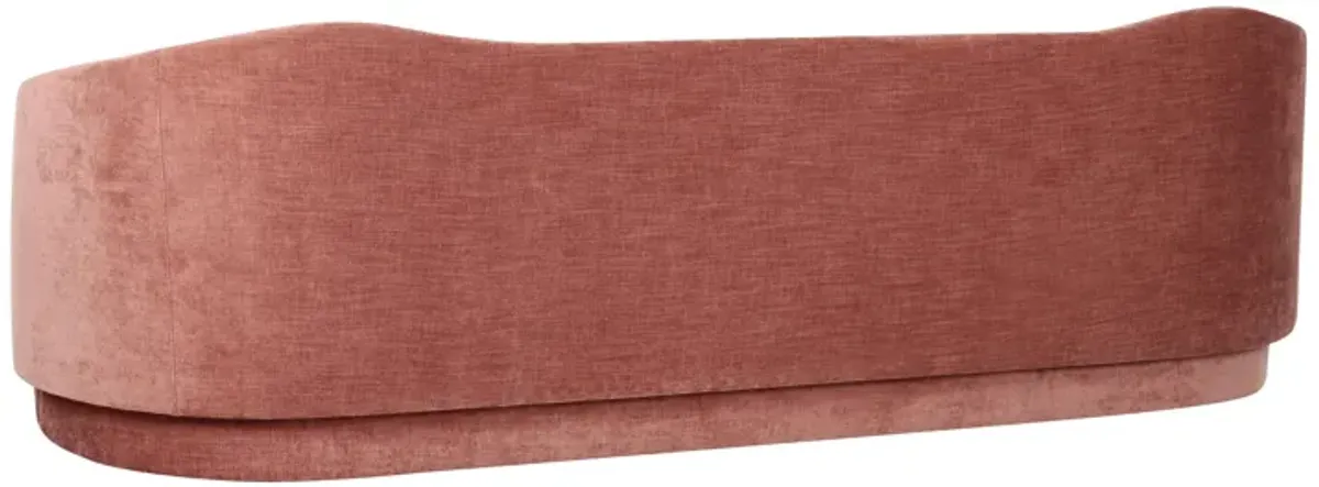 Circe Mauve Textured Velvet Sofa