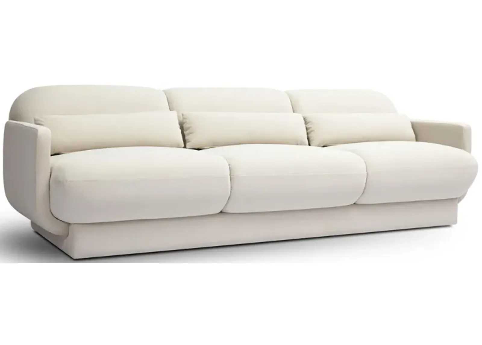 Azalea Cream Velvet Sofa