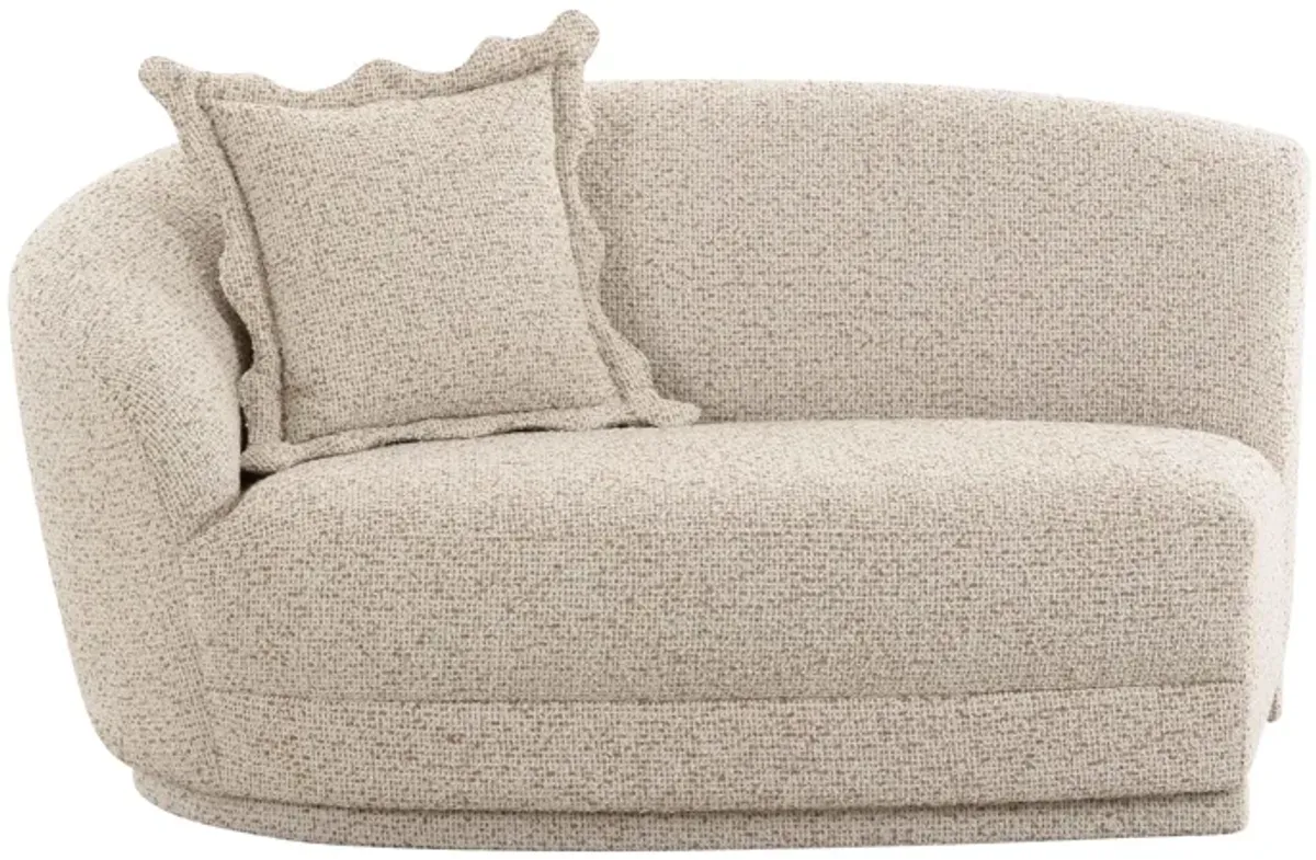 Marion Two-Tone Textured Boucle Loveseat - LAF