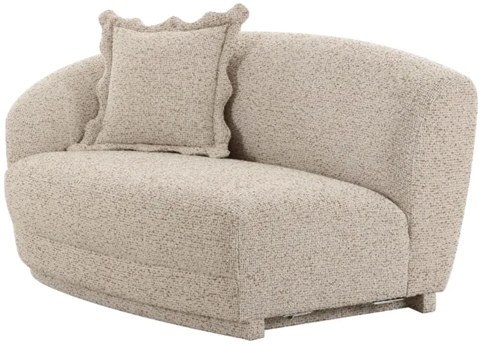 Marion Two-Tone Textured Boucle Loveseat - LAF