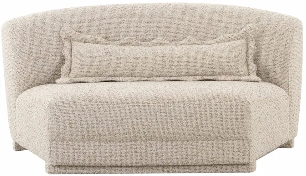 Marion Two-Tone Textured Boucle Armless Loveseat