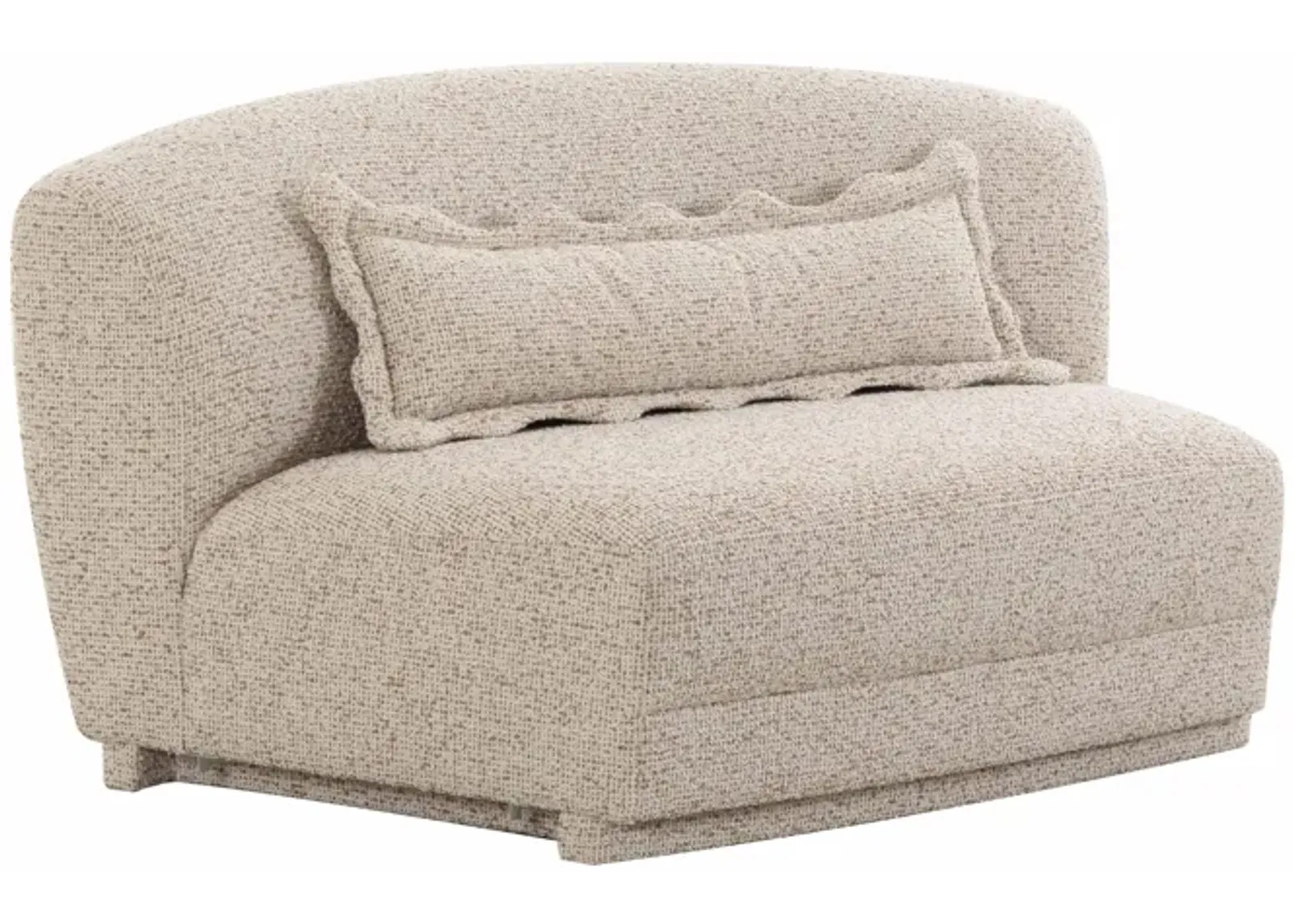 Marion Two-Tone Textured Boucle Armless Loveseat