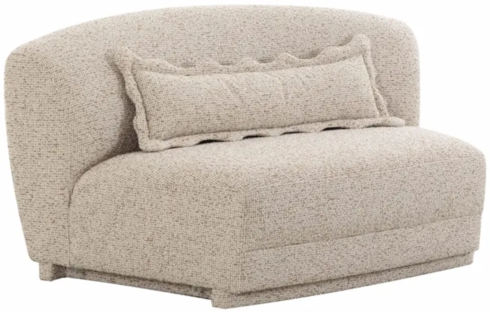 Marion Two-Tone Textured Boucle Armless Loveseat