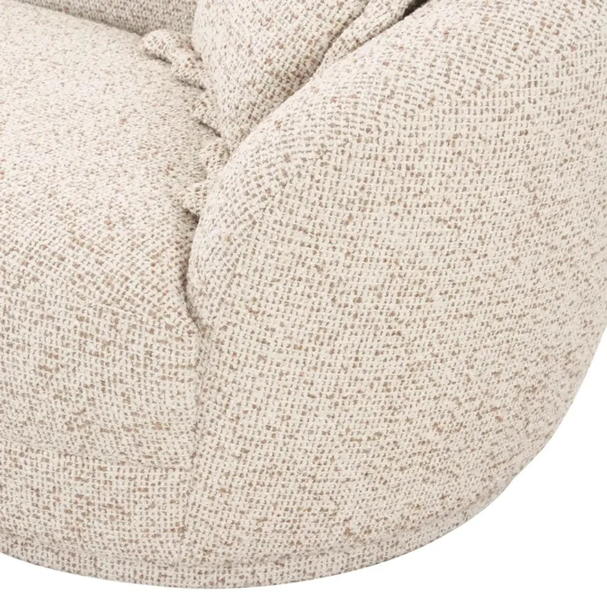 Marion Two-Tone Textured Boucle Loveseat - RAF