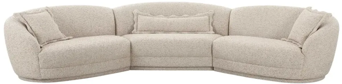 Marion Two-Tone Textured Boucle Large Sectional