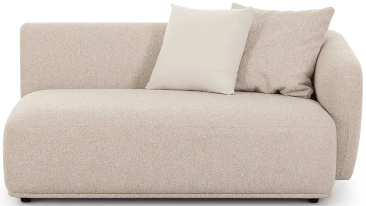 Sylvie Cream Boucle Right Arm 2-Seater Loveseat