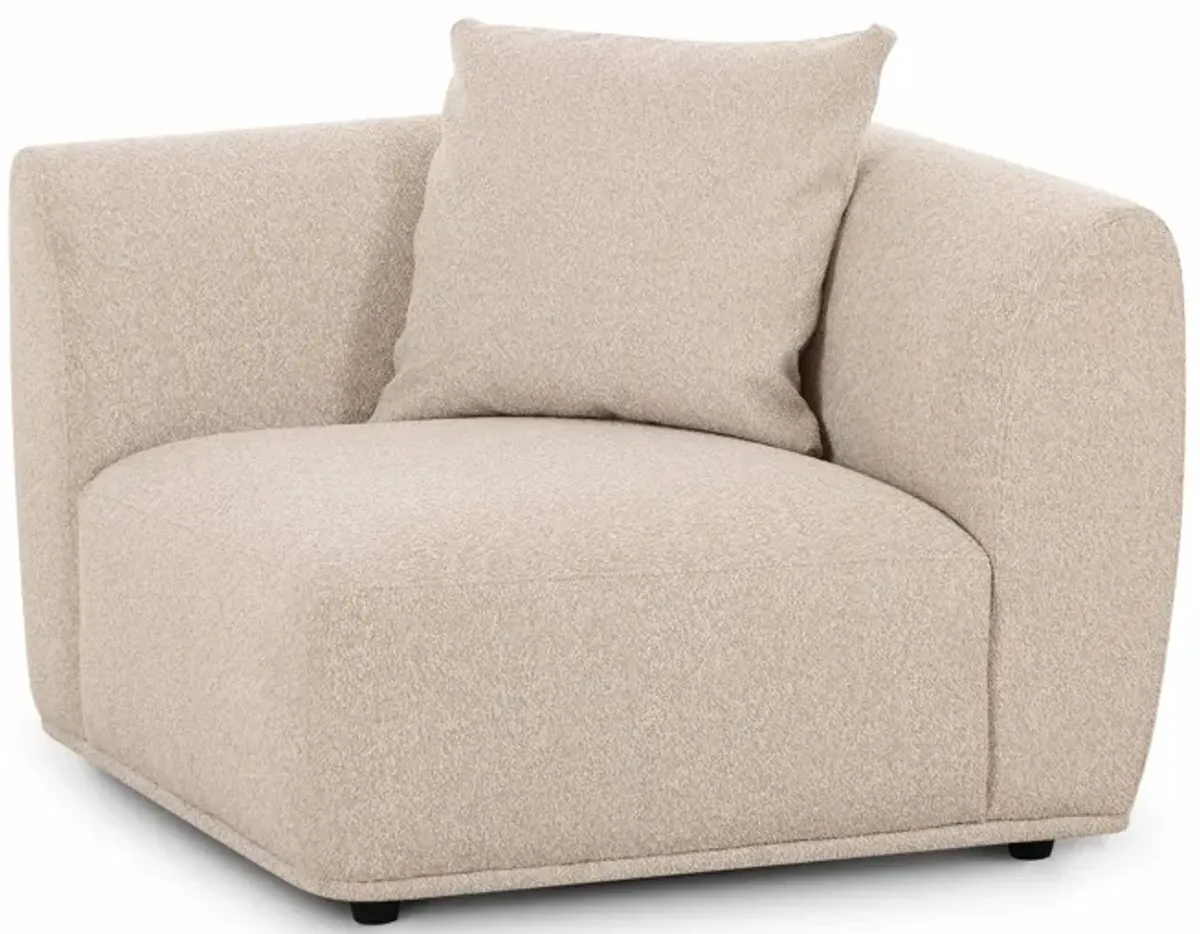 Sylvie Cream Boucle Corner Chair