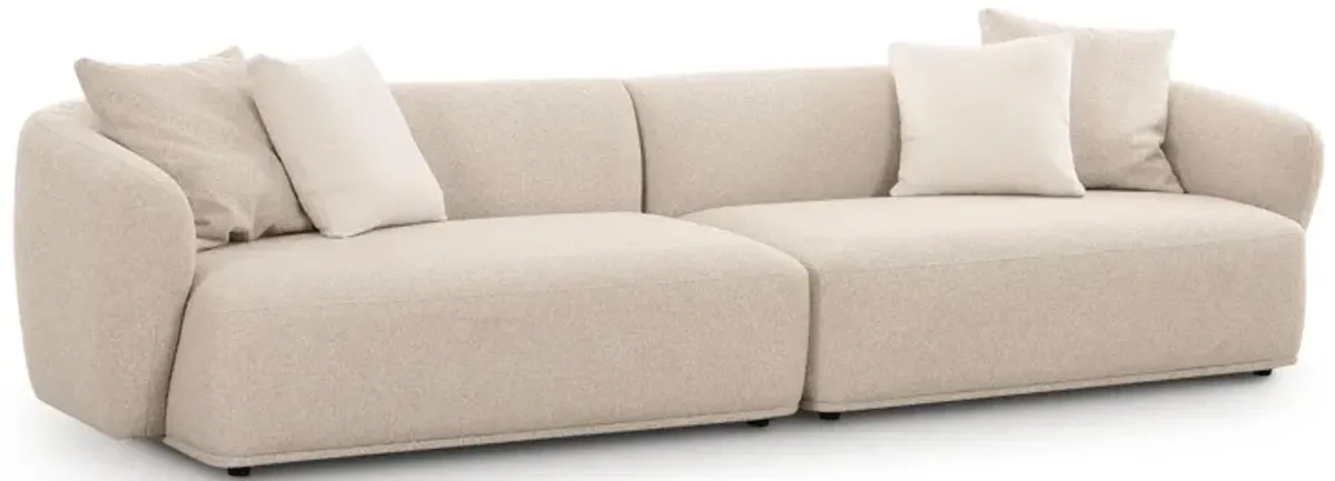 Sylvie Cream Boucle 4-Seater Sofa