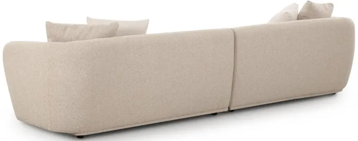 Sylvie Cream Boucle 4-Seater Sofa