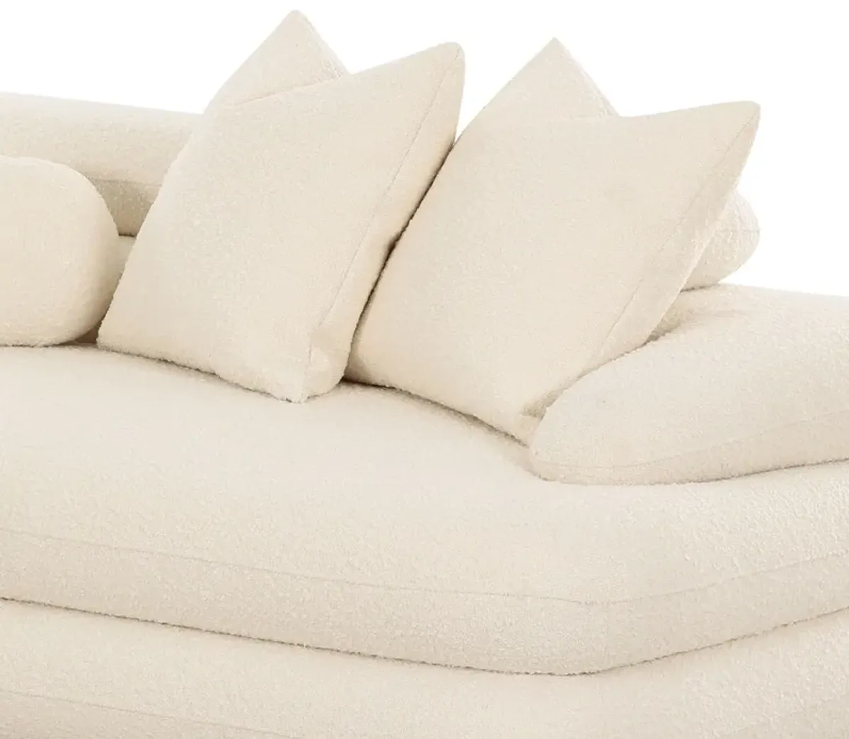 Lulu Cream Boucle Modular RAF Sectional