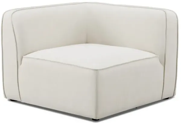 Travie Sand Upcycled Linen Corner Chair