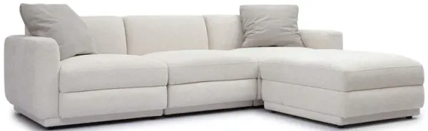 Perry Cream Chenille Modular Sectional
