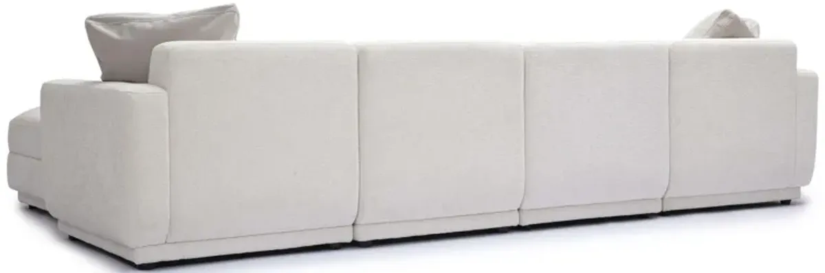 Perry Cream Chenille Modular U-Sectional