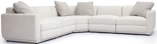 Perry Cream Chenille Modular L-Sectional