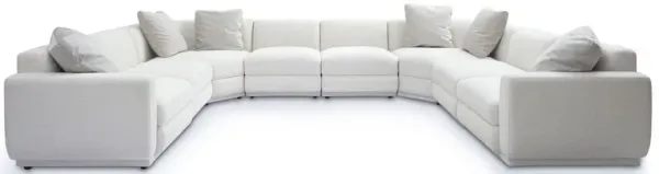 Perry Cream Chenille Modular Large U-Sectional