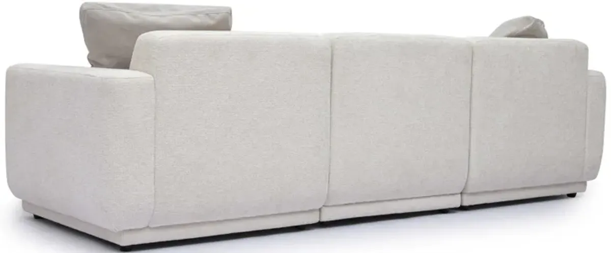 Perry Cream Performance Chenille Modular Sofa