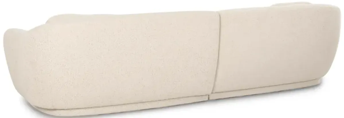 Misty Cream Boucle Modular 4-Seater Sofa