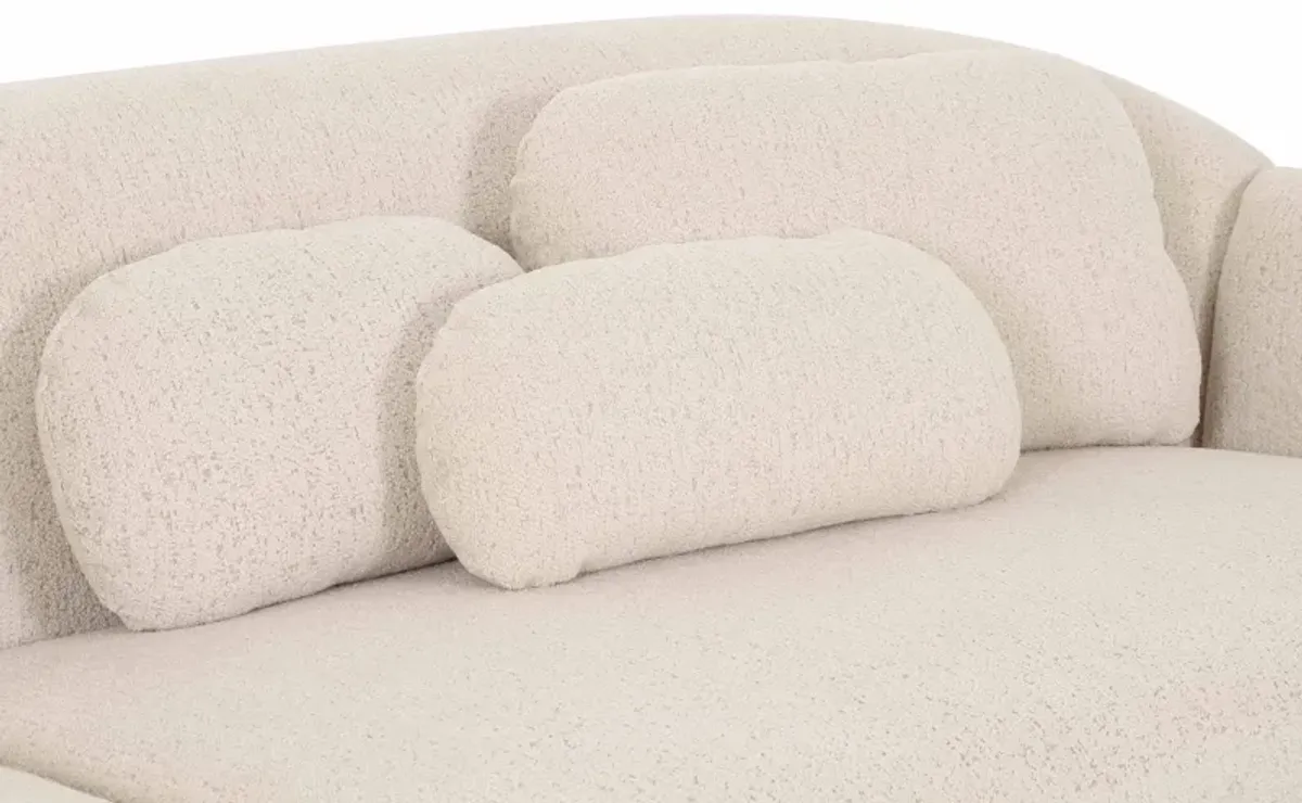 Misty Cream Boucle Modular 4-Seater Sofa