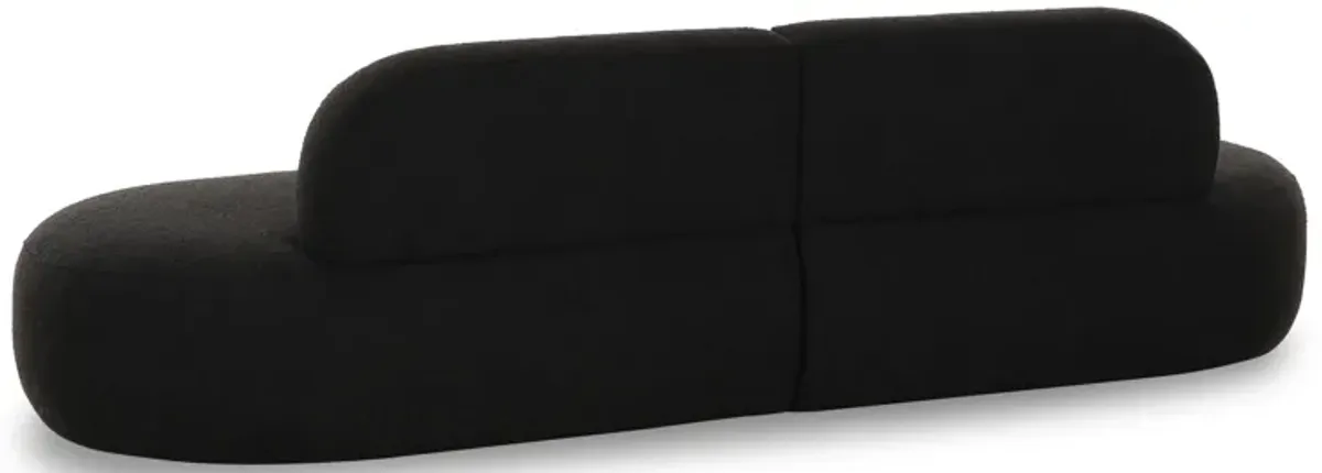 Broohah Black Boucle Sofa