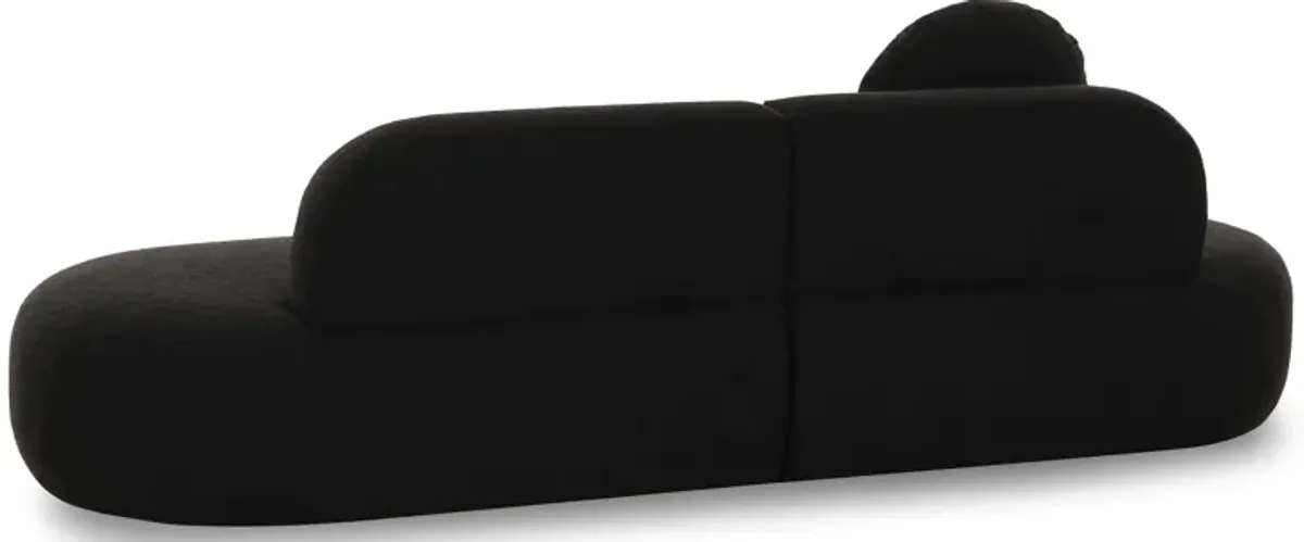 Broohah Black Boucle Sofa