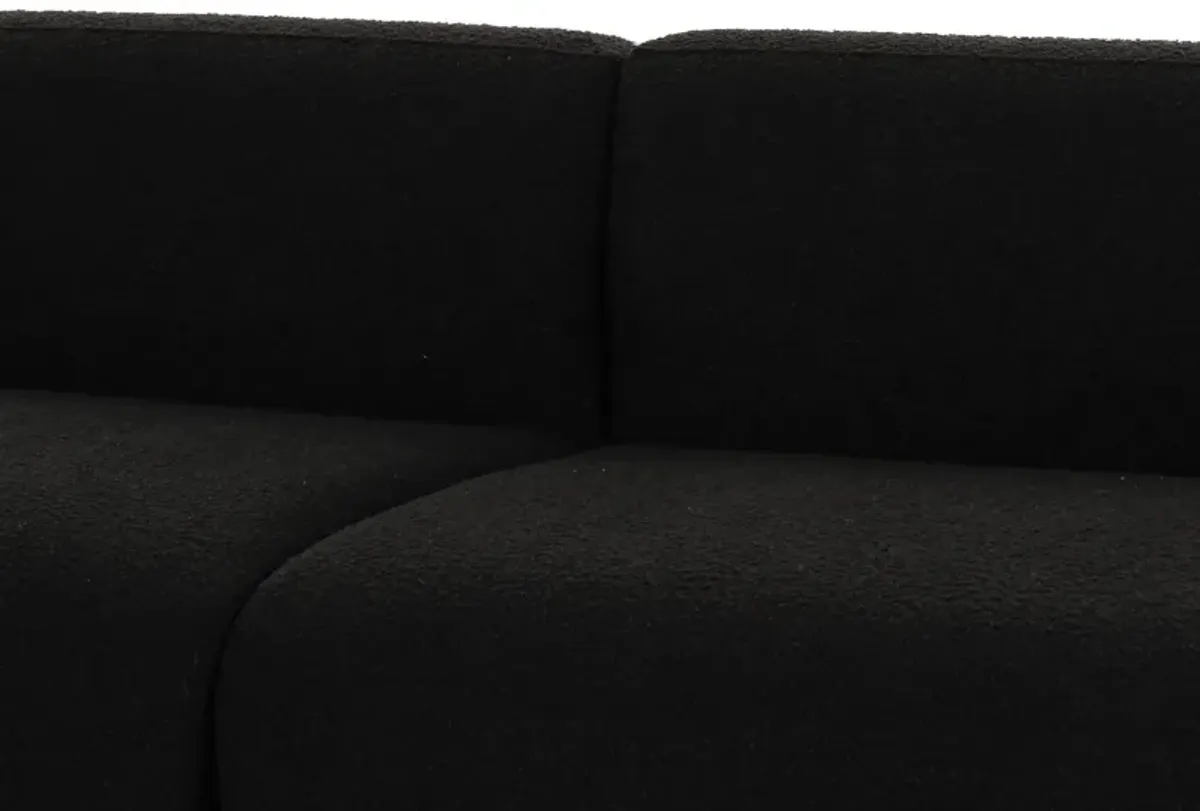 Broohah Black Boucle Sofa