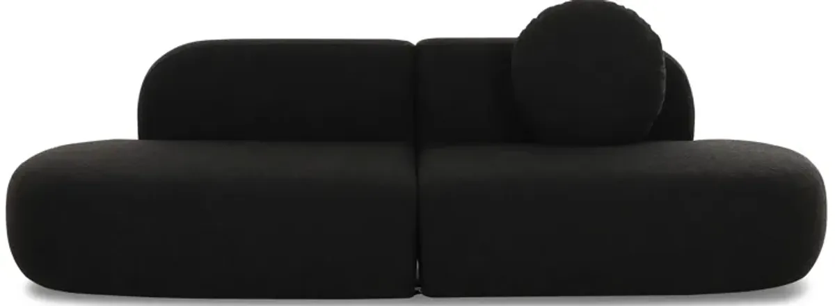 Broohah Black Boucle Sofa