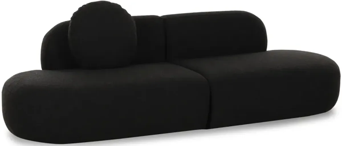 Broohah Black Boucle Sofa