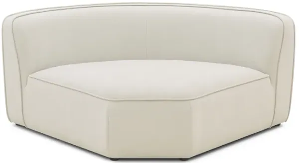 Travie Sand Upcycled Linen Wedge Corner Chair