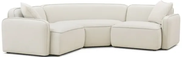 Travie 3-Piece Sand Upcycled Linen Modular L-Sectional