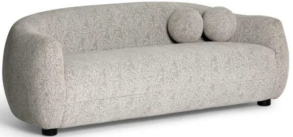 Judy Black and White Woven Fabric Sofa