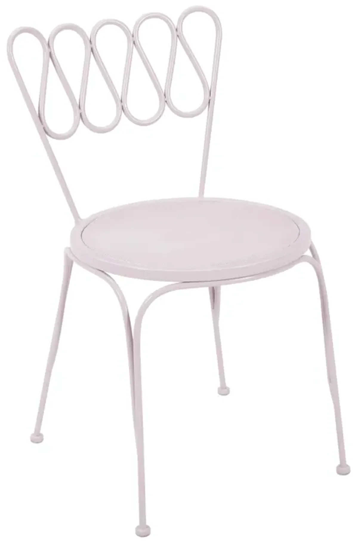 Erica Pink Wrought Iron Outdoor Chair