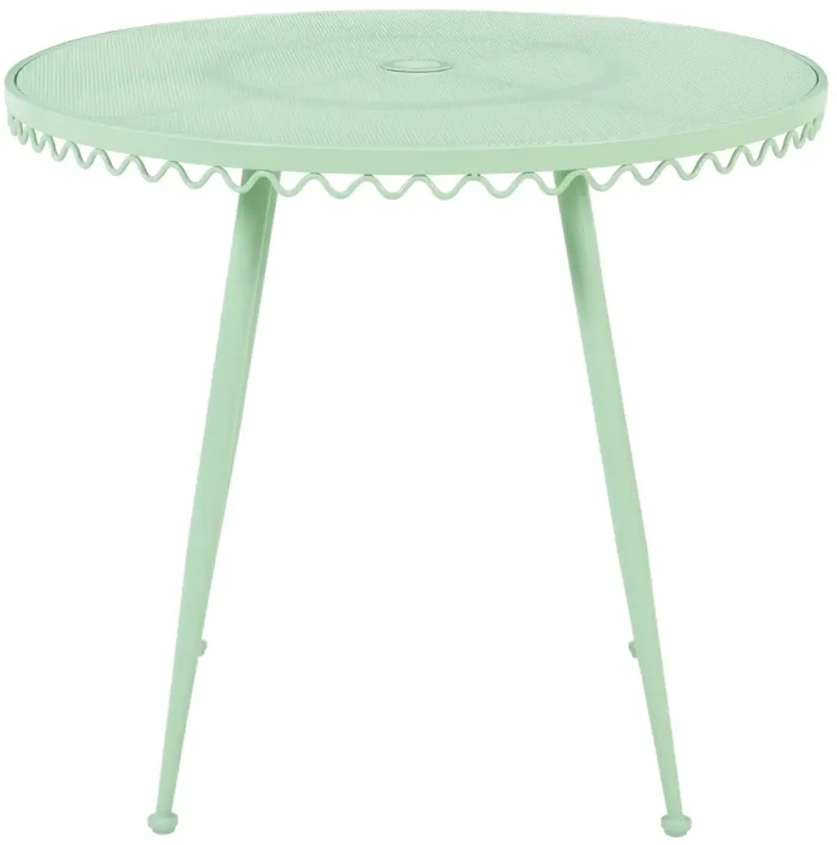 Erica Mint Green Wrought Iron Outdoor Cafe Table