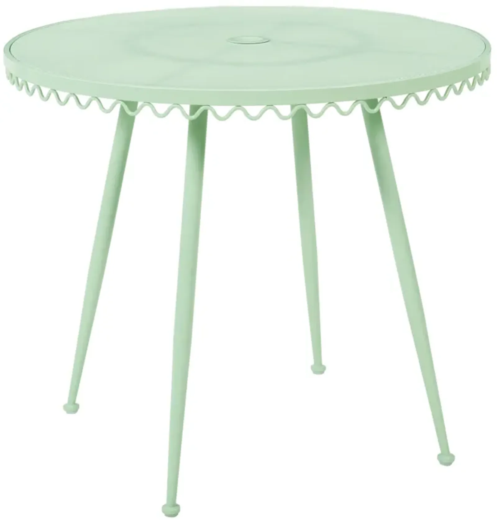 Erica Mint Green Wrought Iron Outdoor Cafe Table