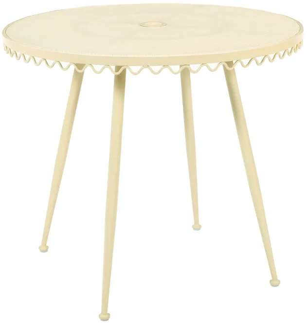 Erica Cream Wrought Iron Outdoor Cafe Table