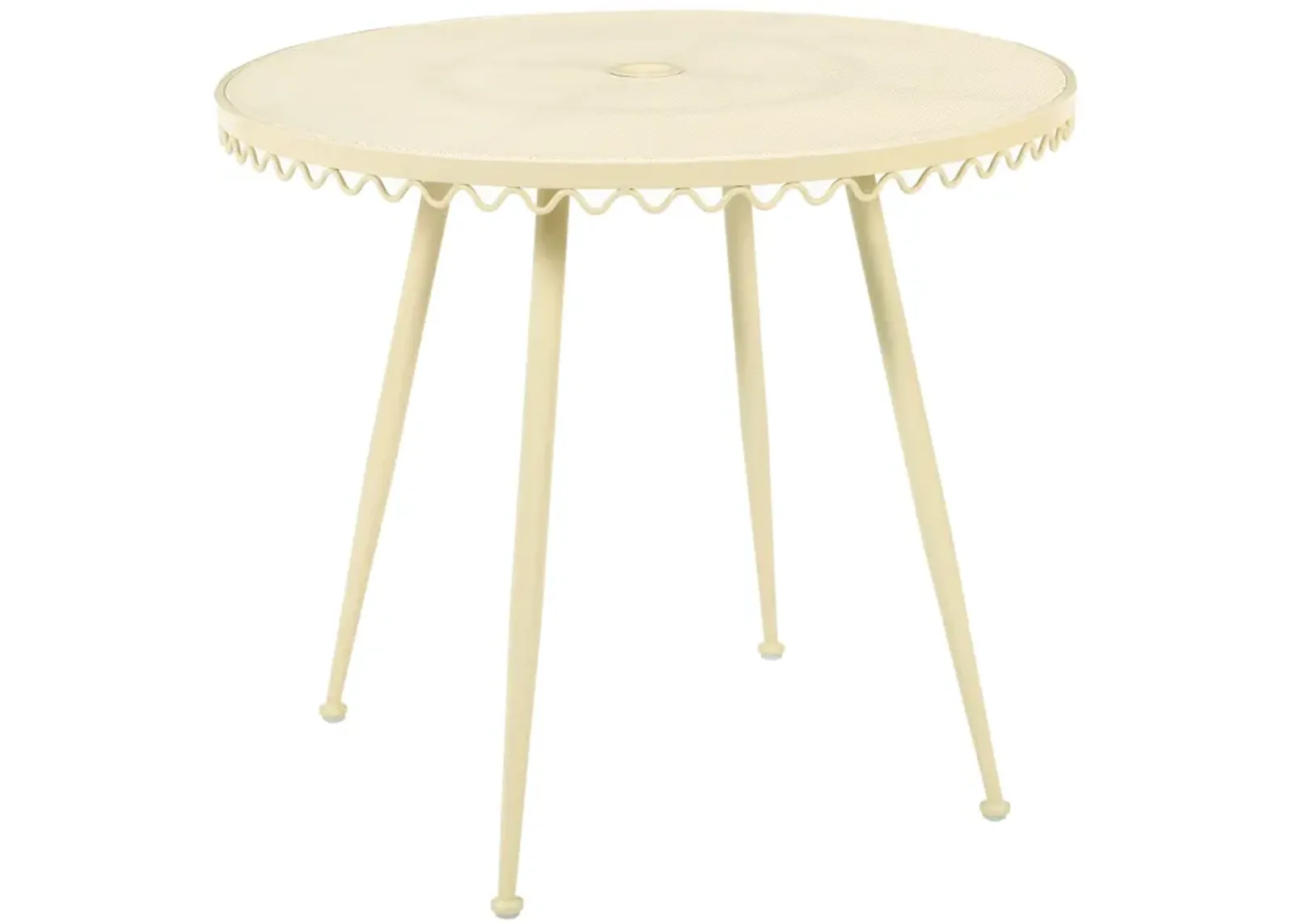 Erica Cream Wrought Iron Outdoor Cafe Table