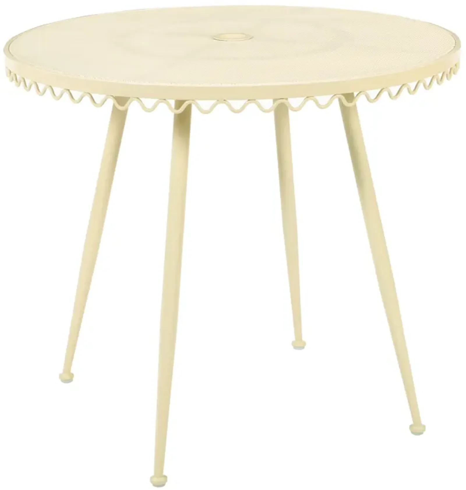 Erica Cream Wrought Iron Outdoor Cafe Table