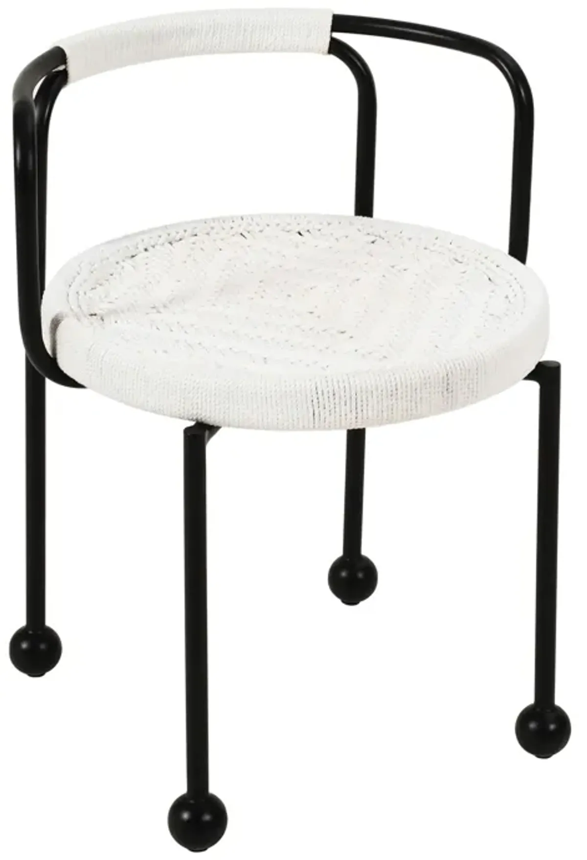 Pansy Cream Outdoor Dining Chair