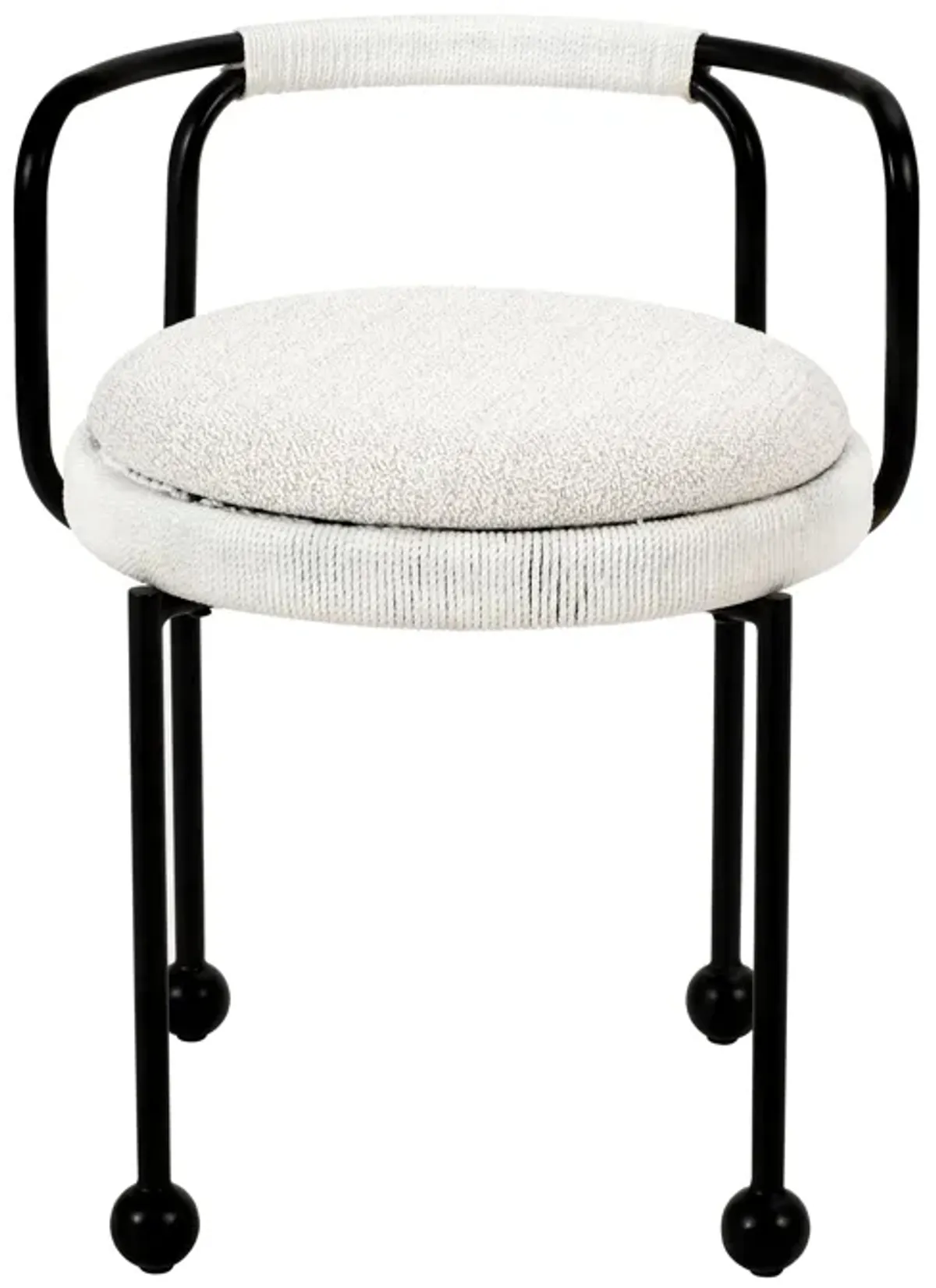 Pansy Cream Outdoor Dining Chair