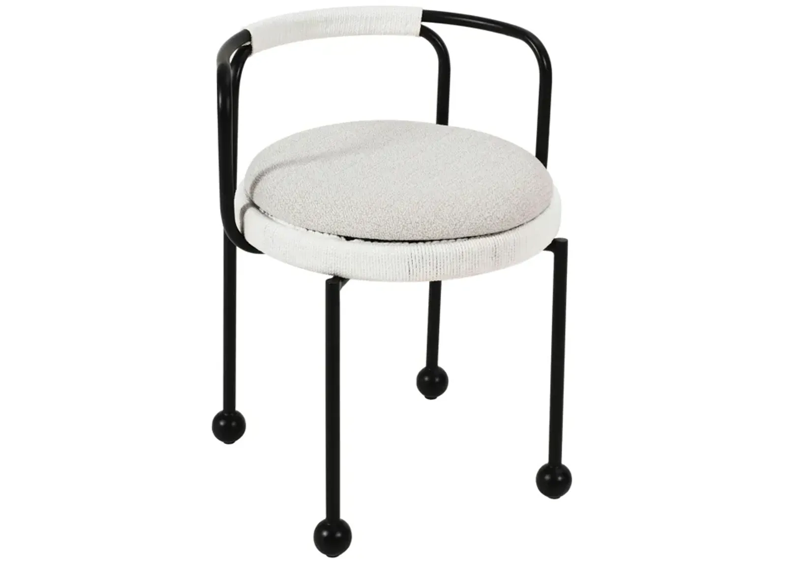 Pansy Cream Outdoor Dining Chair