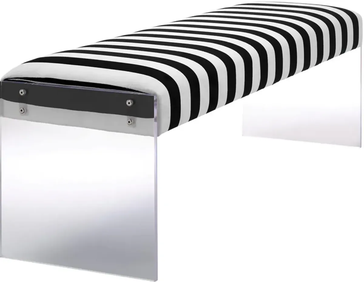 Envy Paris Velvet/Acrylic Bench