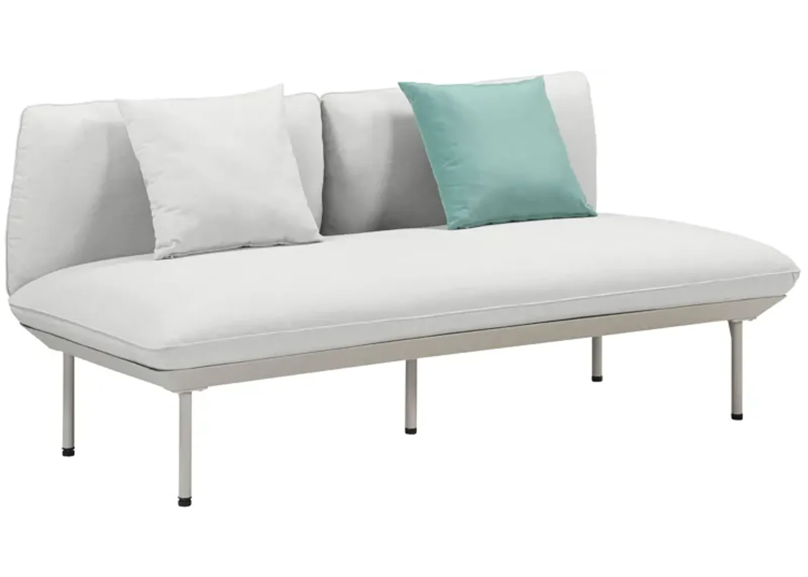 Katti Light Grey Outdoor Loveseat