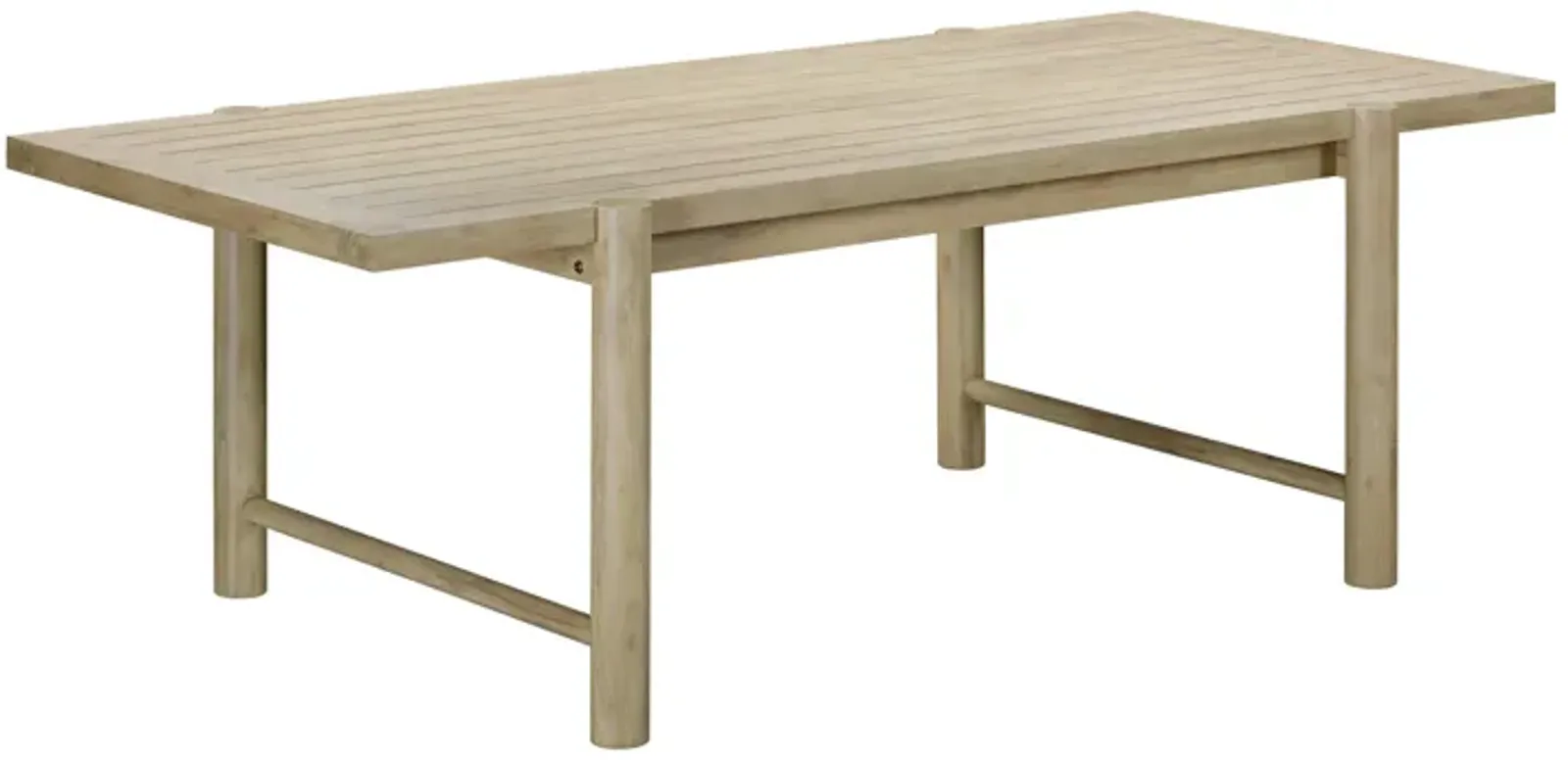 Gata Light Teak Outdoor Rectangular Dining Table