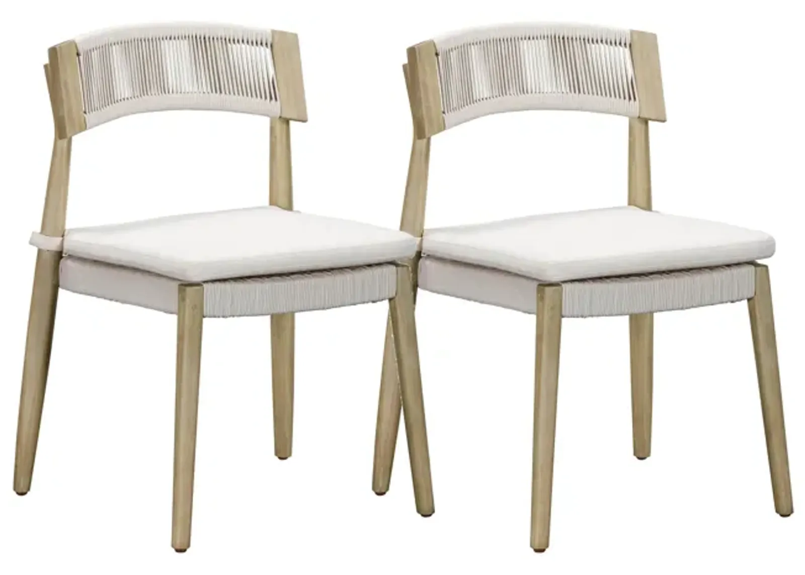 Gata Cream Outdoor Dining Chair - Set of 2